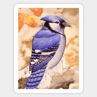 Blue Birdy Sticker